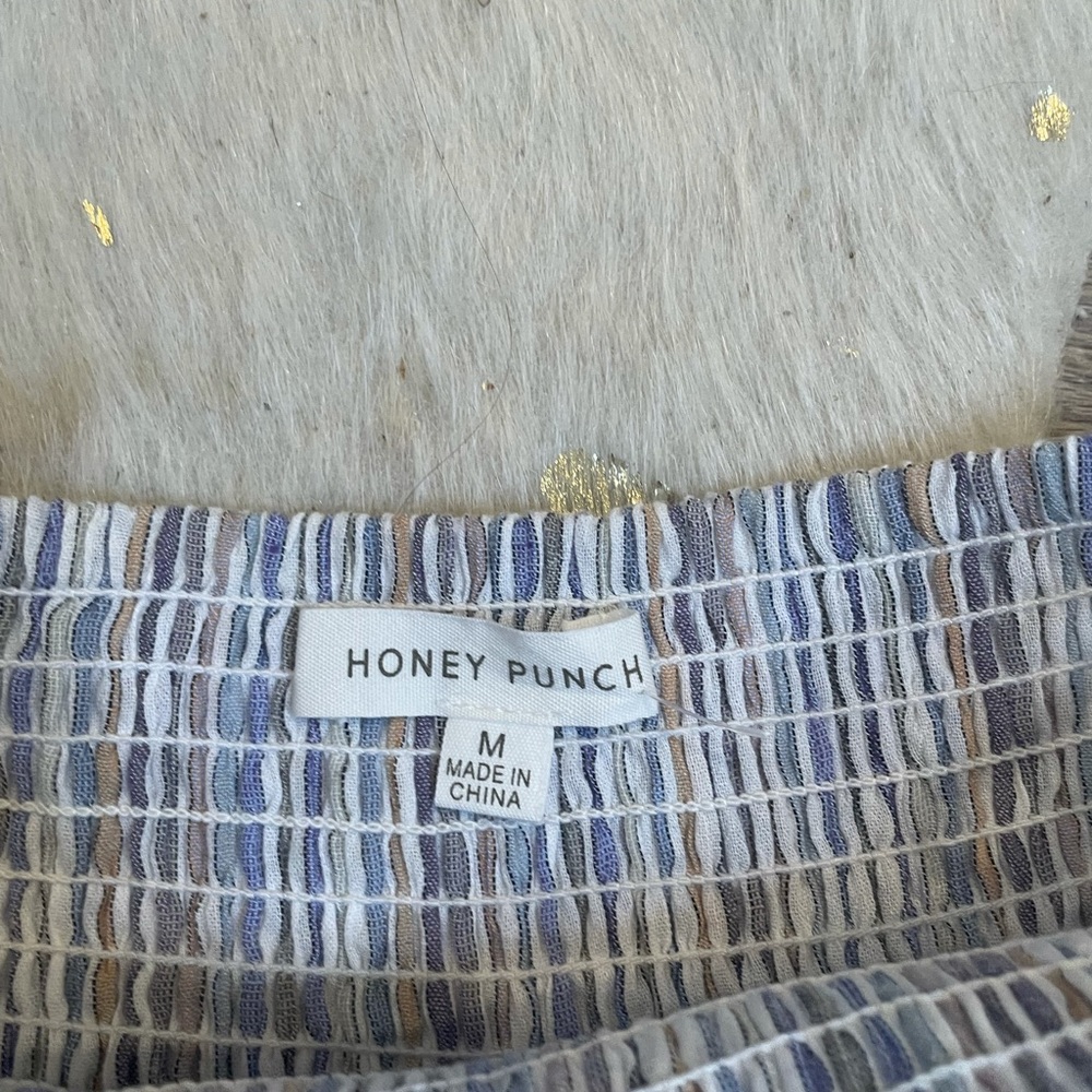 Honey Punch striped mini skort - Picture 2 of 4